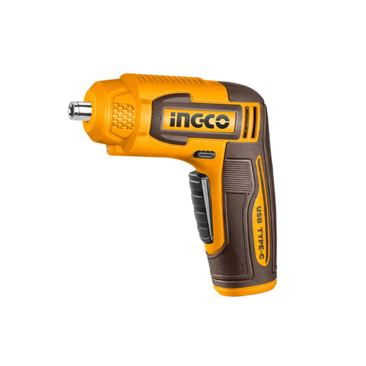 ATORNILLADOR INALÁMBRICO INGCO 4V + 8 PIEZAS USB-C