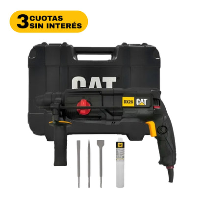ROTOMARTILLO PERCUTOR SDS PLUS 800W CAT + CINCELES DE REGALO
