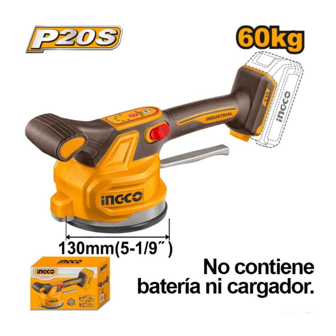 SOPAPA VIBRADORA INGCO 20V – 60 kg | NIVELADOR PARA CERÁMICA Y PORCELANATO