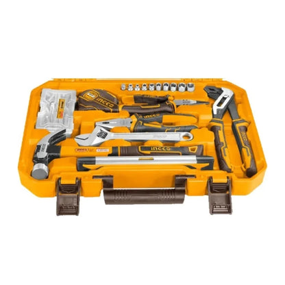 KIT DE HERRAMIENTAS INGCO 168 PIEZAS + MALETÍN ORGANIZADOR RESISTENTE