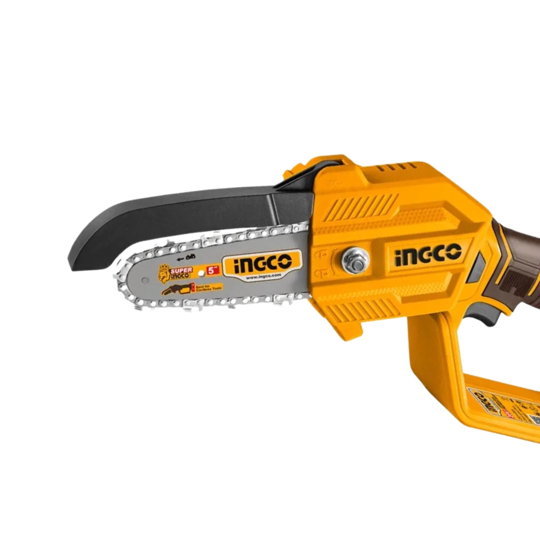 MINI MOTOSIERRA INALAMBRICA INGCO 20V – 5″ (13 cm)