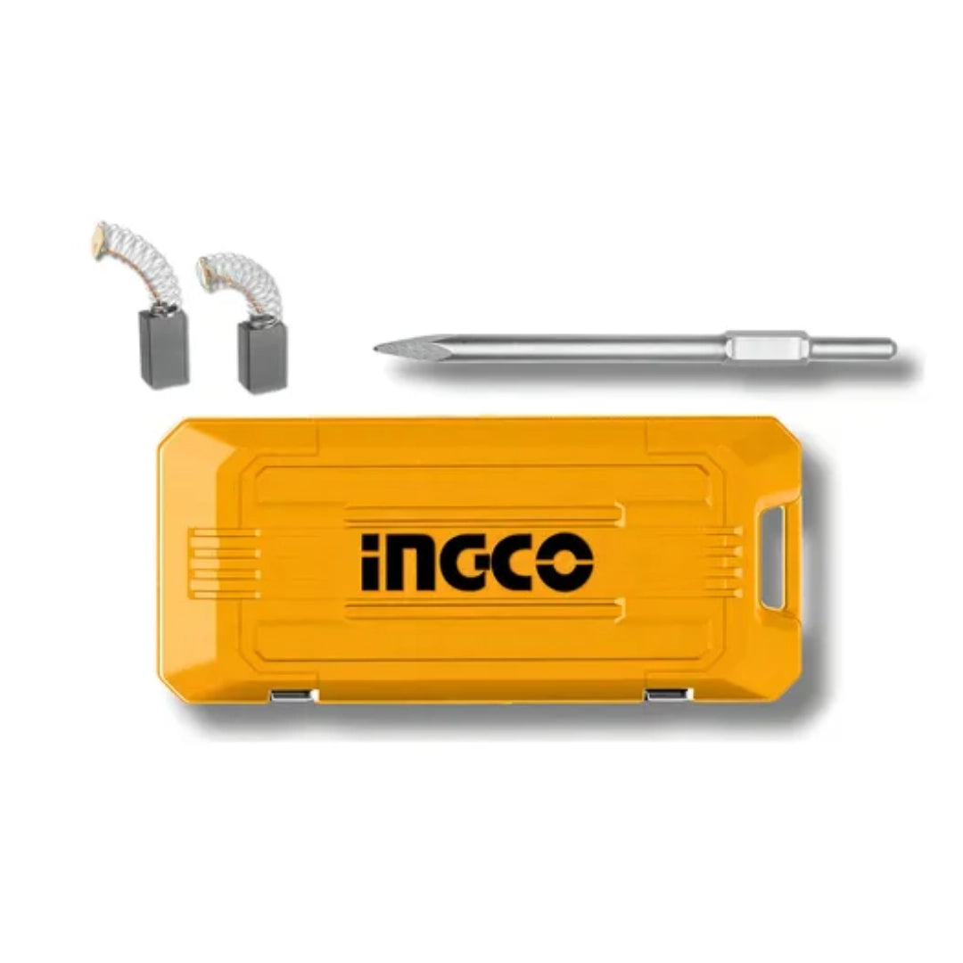 MARTILLO DEMOLEDOR INGCO 1700W – 50 J (14 kg) SDS-HEX + MALETÍN Y CINCELES