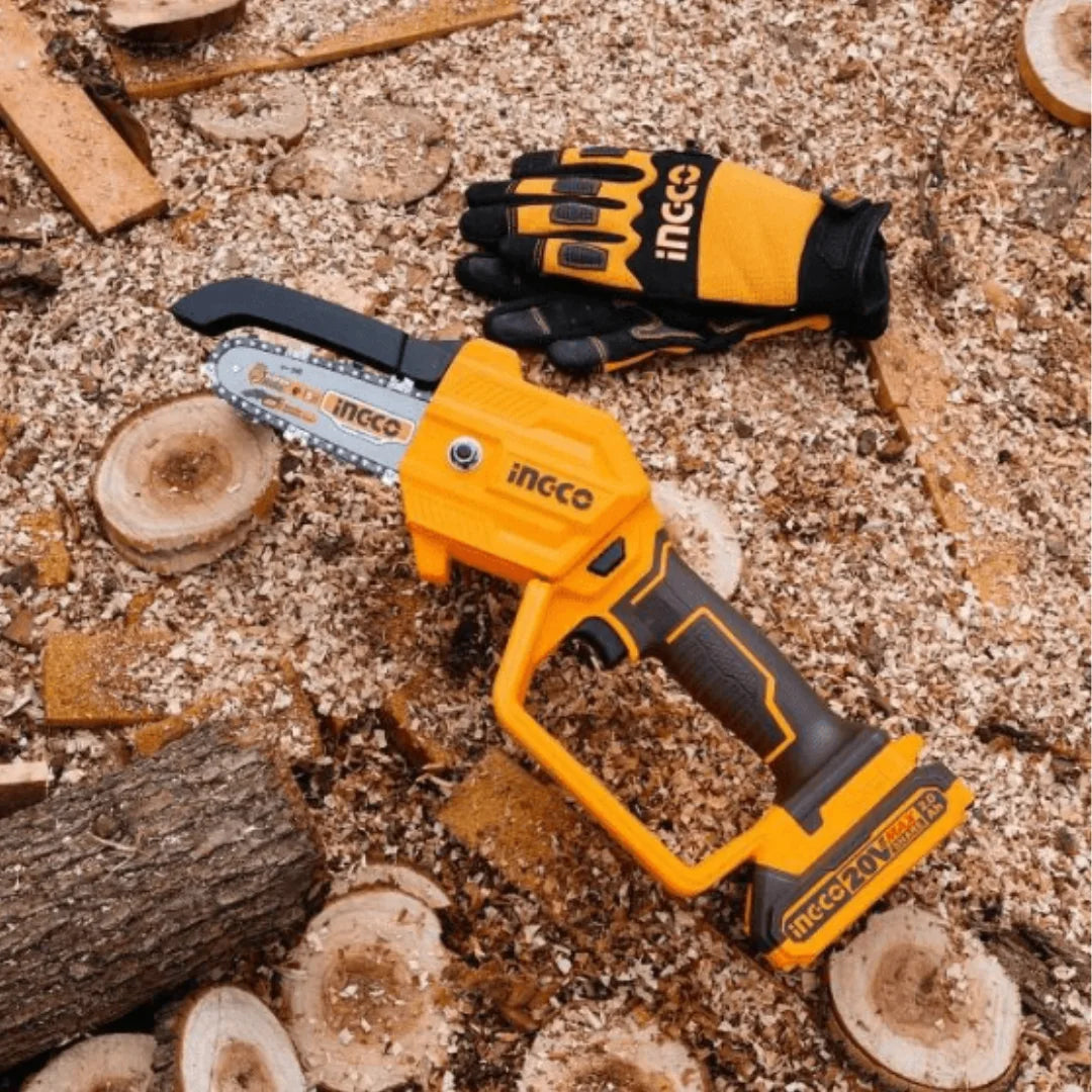 MINI MOTOSIERRA INALAMBRICA INGCO 20V – 5″ (13 cm)
