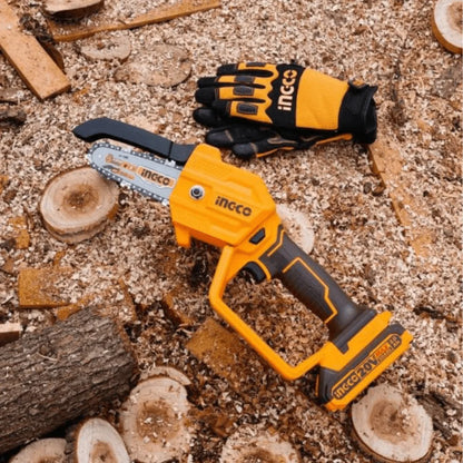 MINI MOTOSIERRA INALAMBRICA INGCO 20V – 5″ (13 cm)
