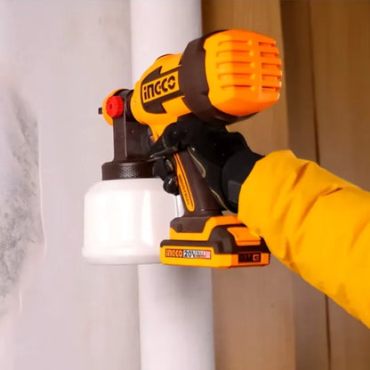PISTOLA PARA PINTAR INALÁMBRICA INGCO 20V + ACCESORIOS