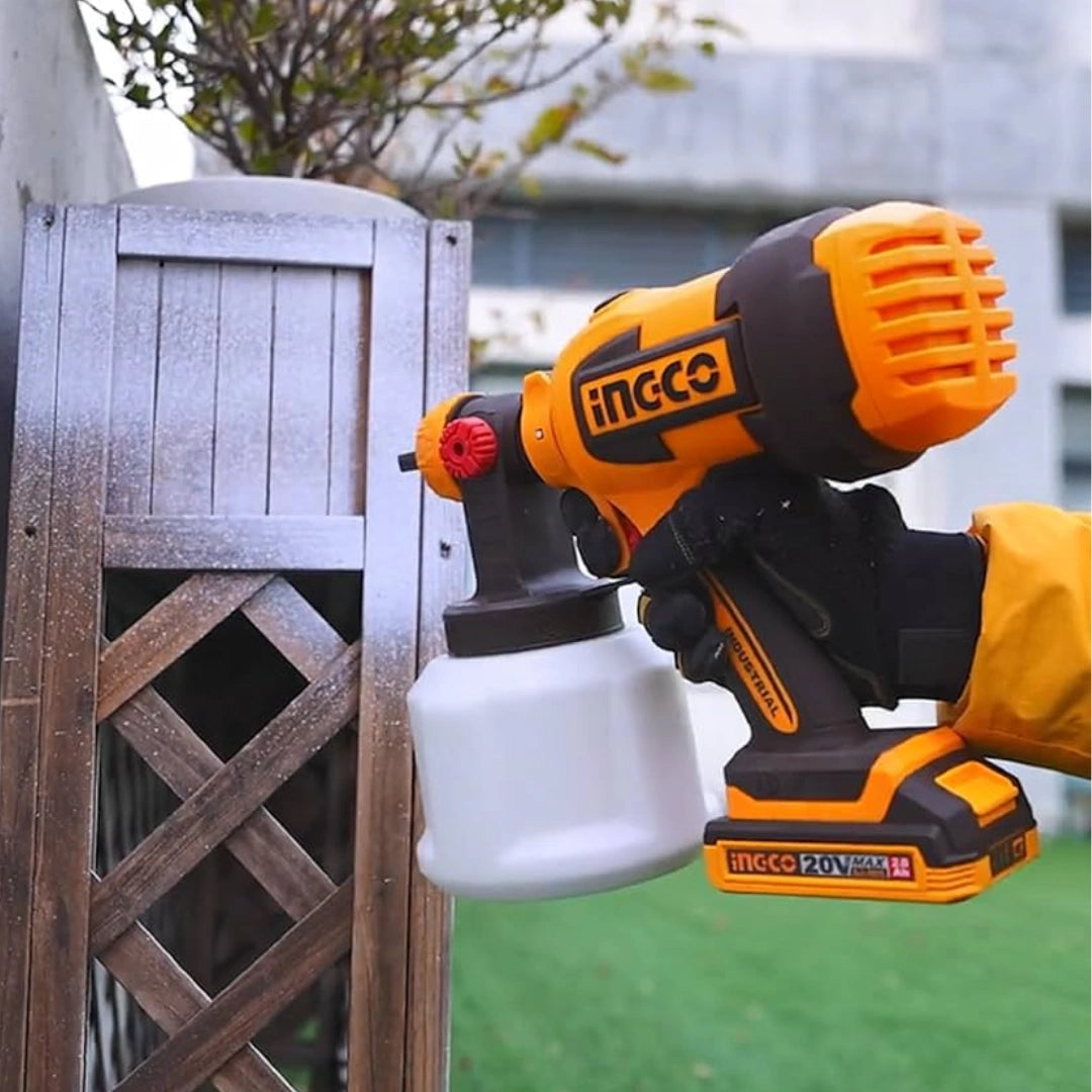 PISTOLA PARA PINTAR INALÁMBRICA INGCO 20V + ACCESORIOS