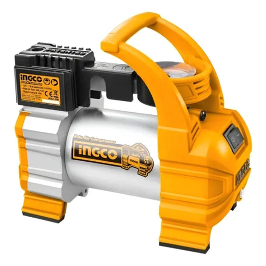 COMPRESOR DE AIRE PORTÁTIL INGCO 12V – 140 PSI / 10 BAR